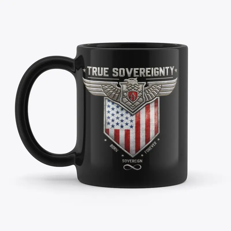 BORN SOVEREIGN 4EVER STL BLACK MUG