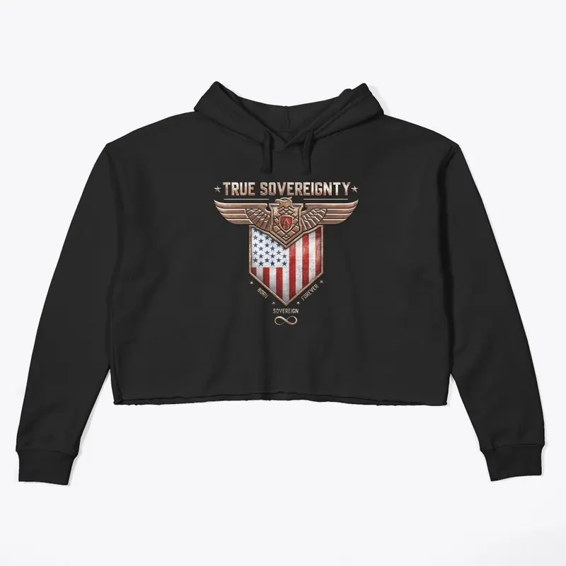 BORN SOVEREIGN CPR CROP HOODIE LADIES