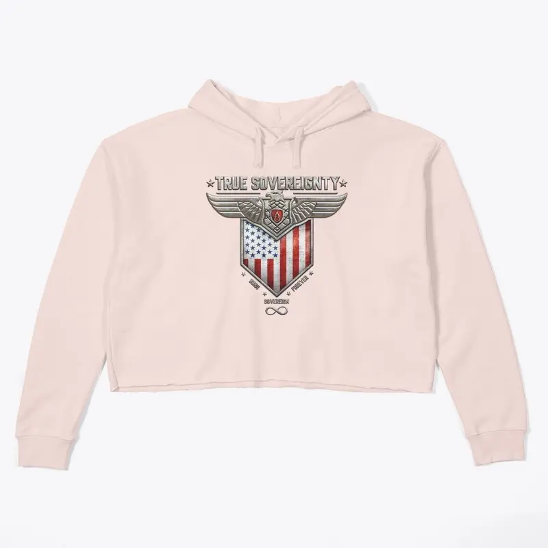 BORN SOVEREIGN STL CROP HOODIE LADIES